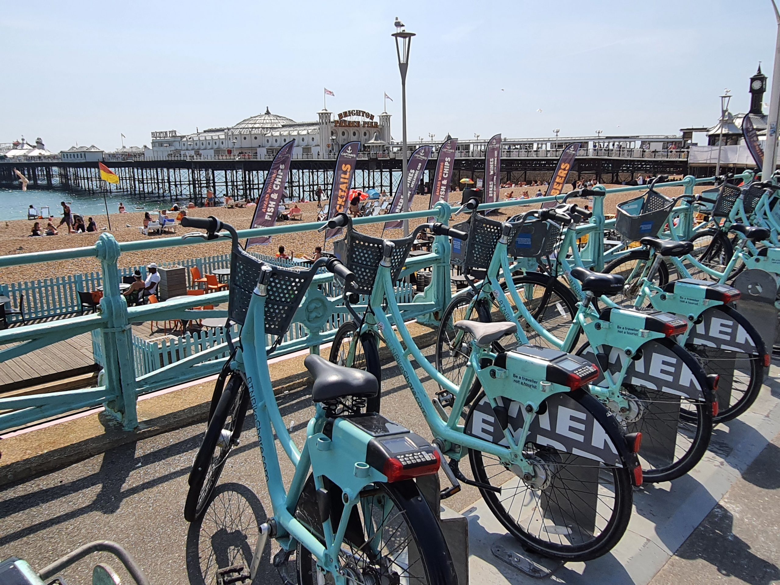 Brighton Pier and bikes from a weekend in Brighton