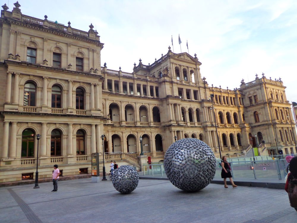 Image of the historic treasury building in Brisbane