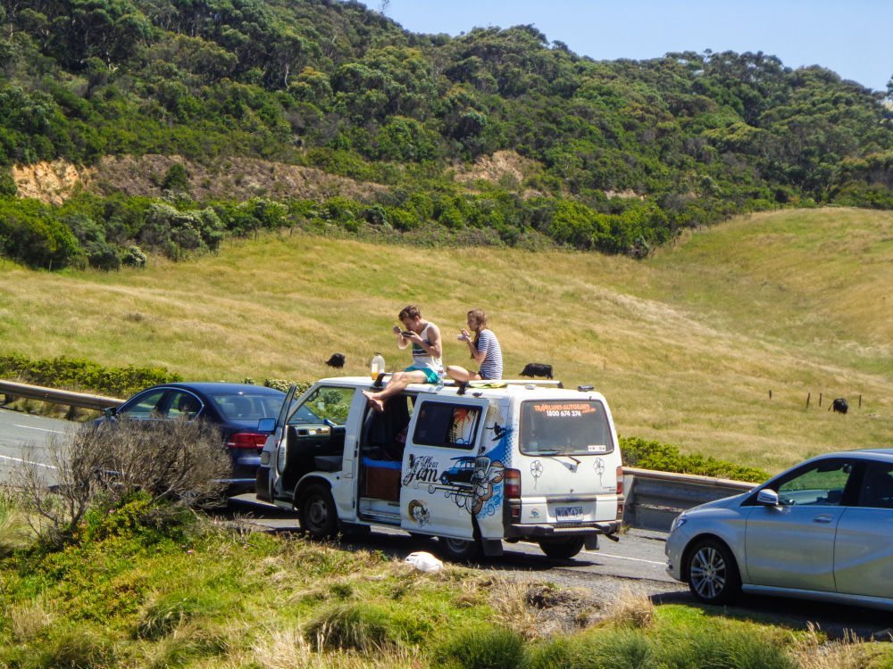 great ocean road campervan picnic