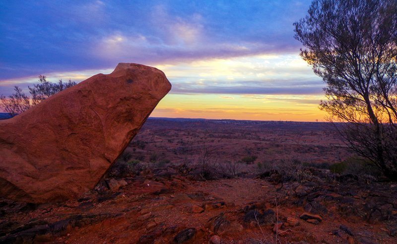 broken hill outback sunset