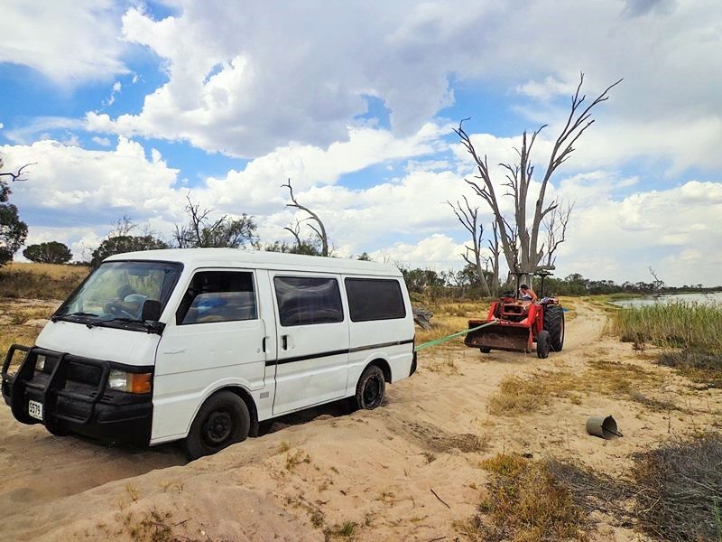 campervan stuck