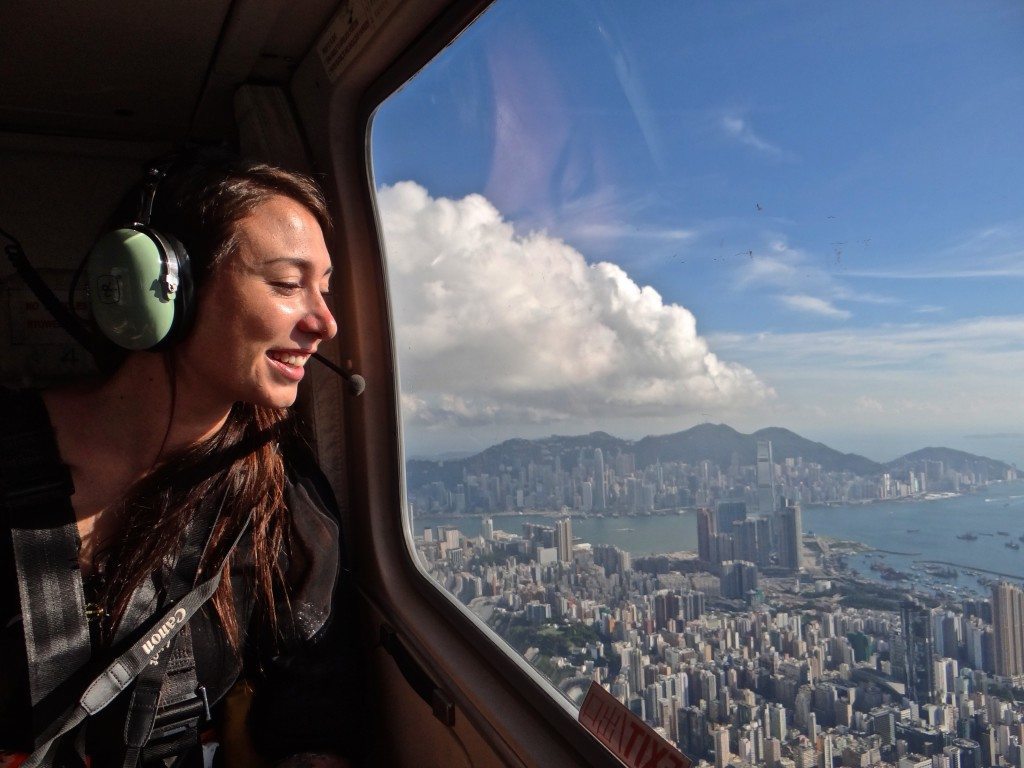 sarah hong kong helicopter
