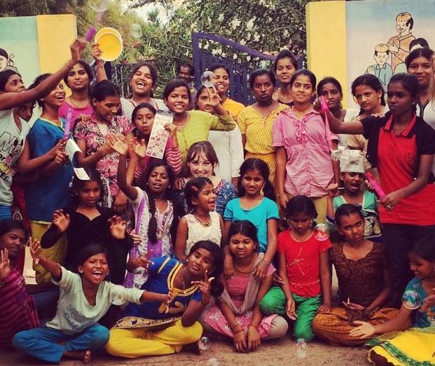 At Baale Mane working for an ngo in India