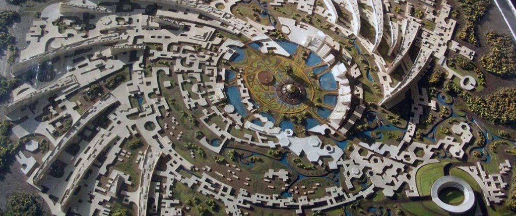 Auroville from above. Photo Credit. www.auroville.org 