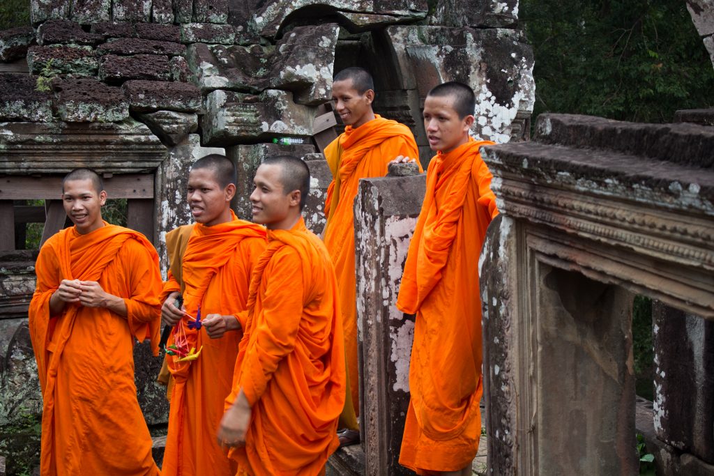 Monks at Angkor 