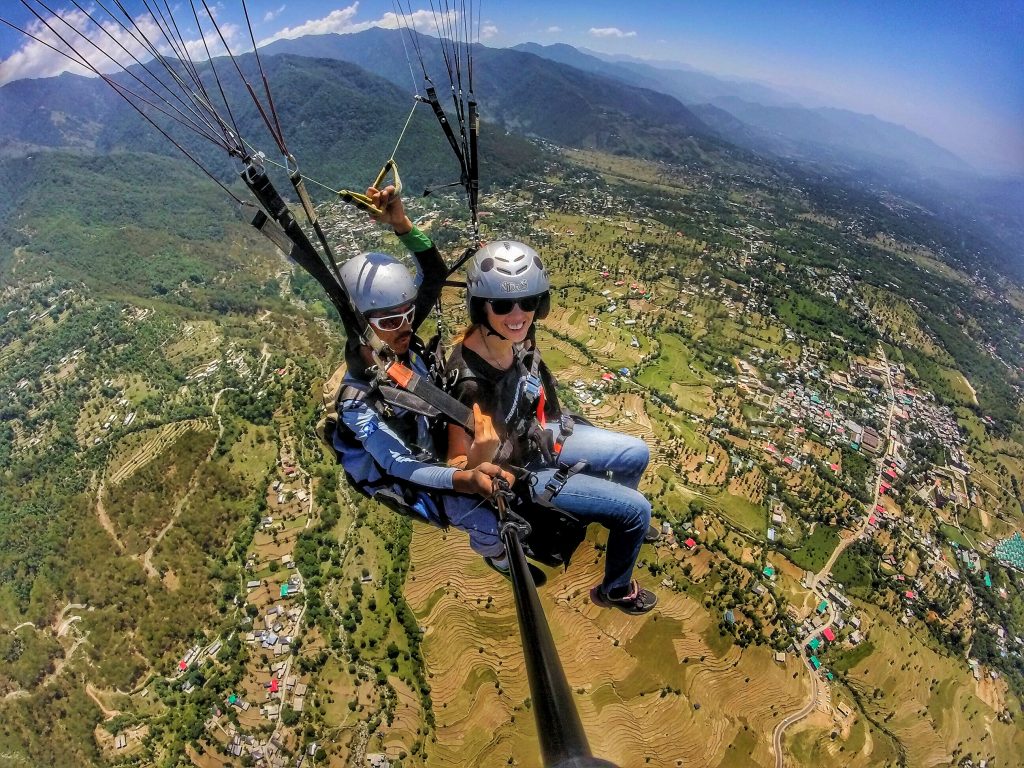 Paragliding in Bir Billing, Himachal Pradesh, India