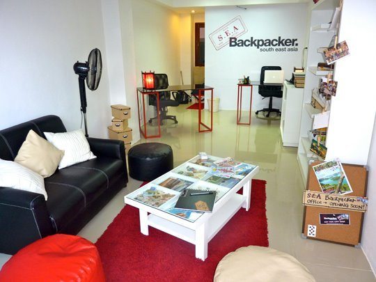The magazine office in Chiang Mai