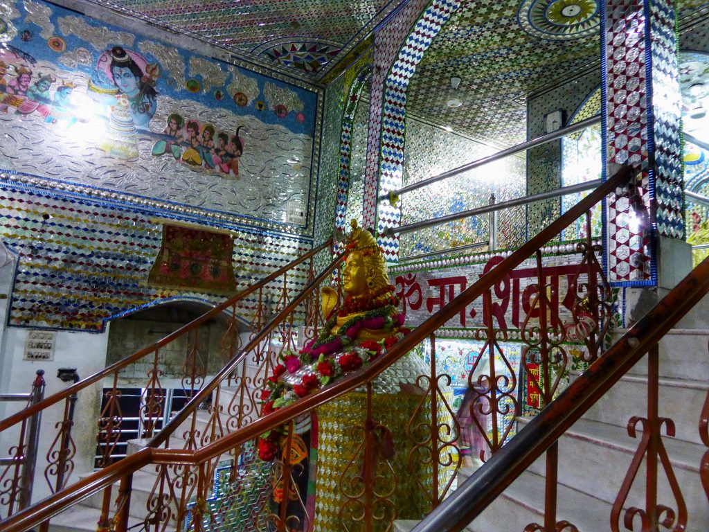 Stairways inside Mata Lal Devi temple in Amritsar