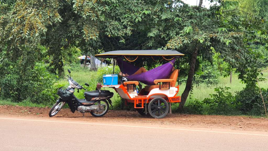tuk tuk with hammock in cambodia OP