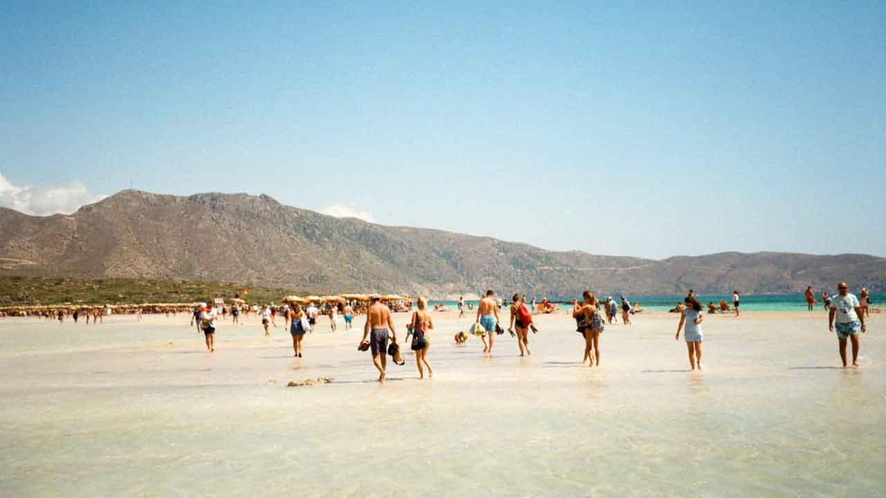 Elafonisi Beach in Crete, Greece.