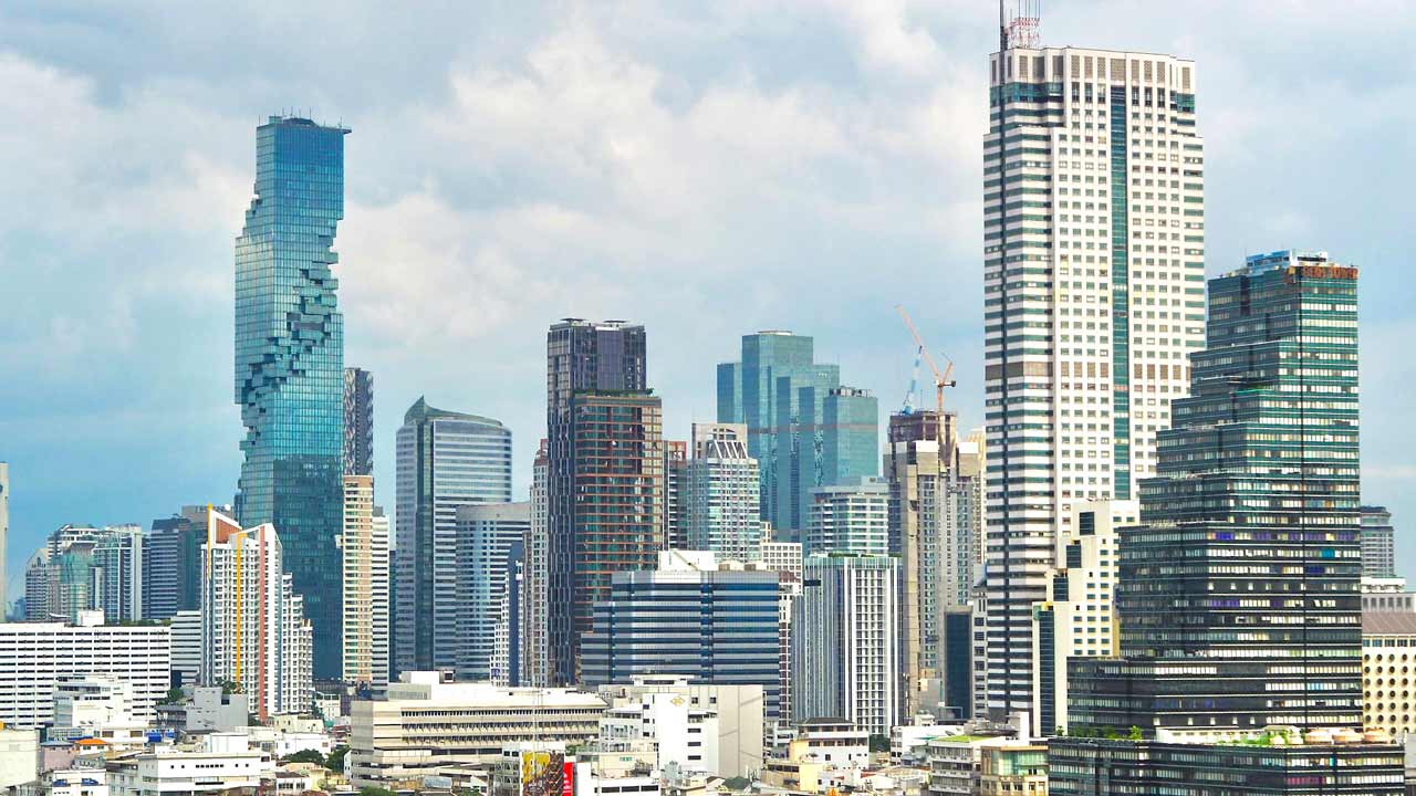 bangkok's modern skyline