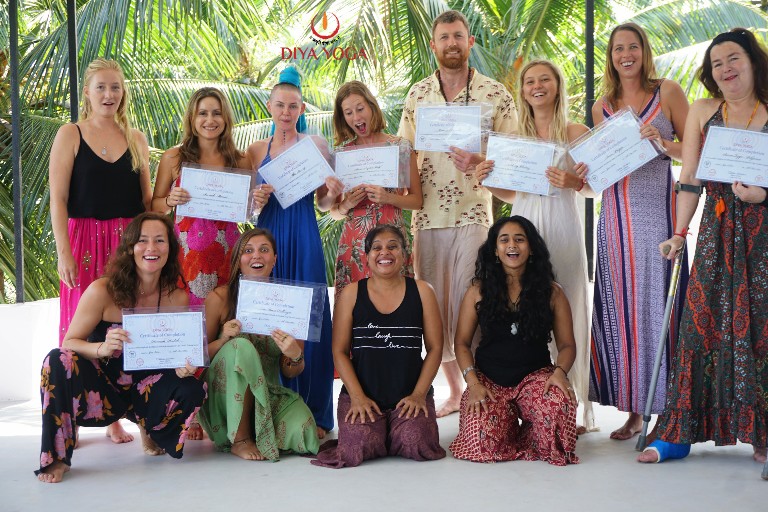 anna me at diya yoga teacher training in goa, india