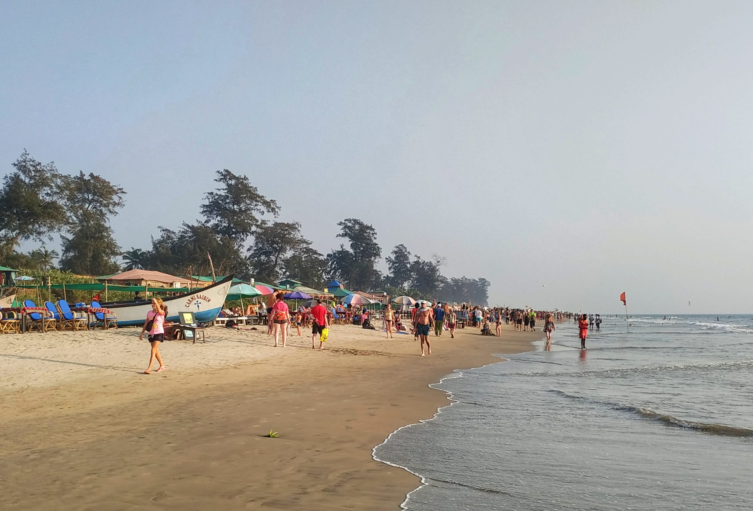 arambol beach market sunset