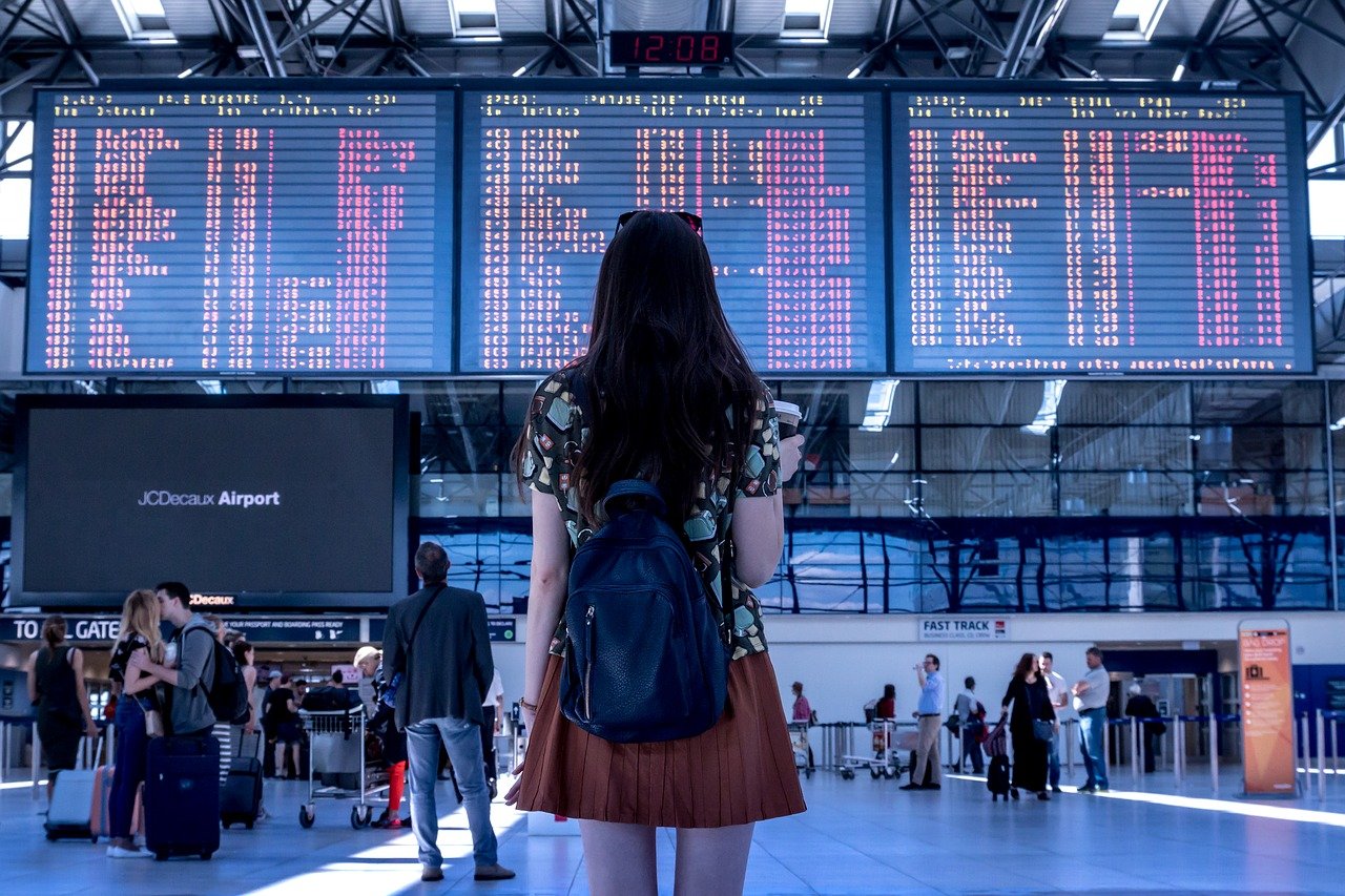 airport departure boards