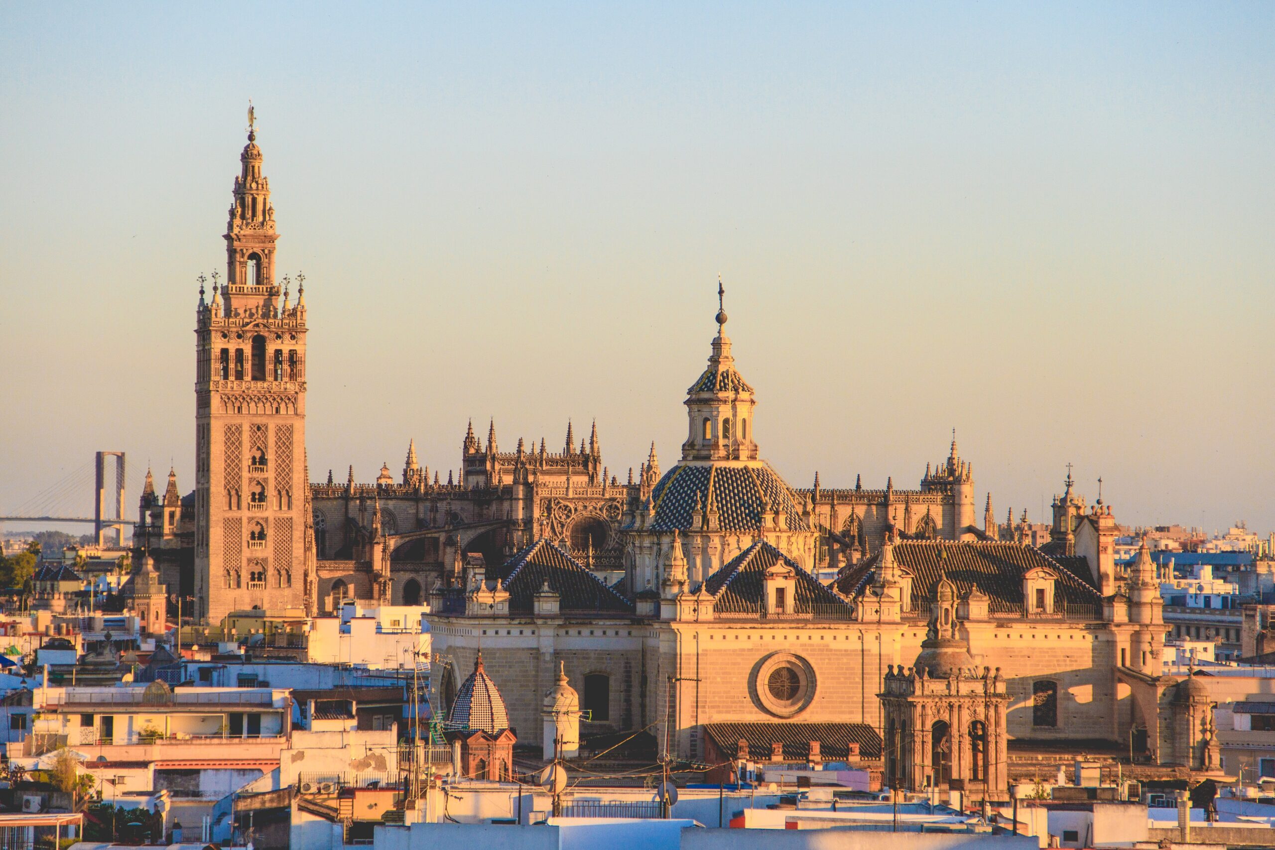 seville skyline sunset