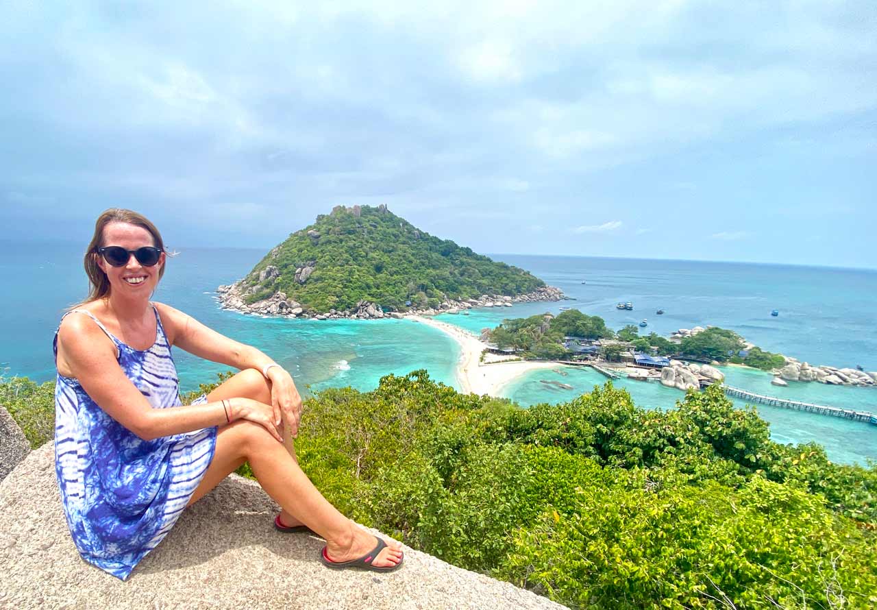 anna at koh nang yuan viewpoint thailand