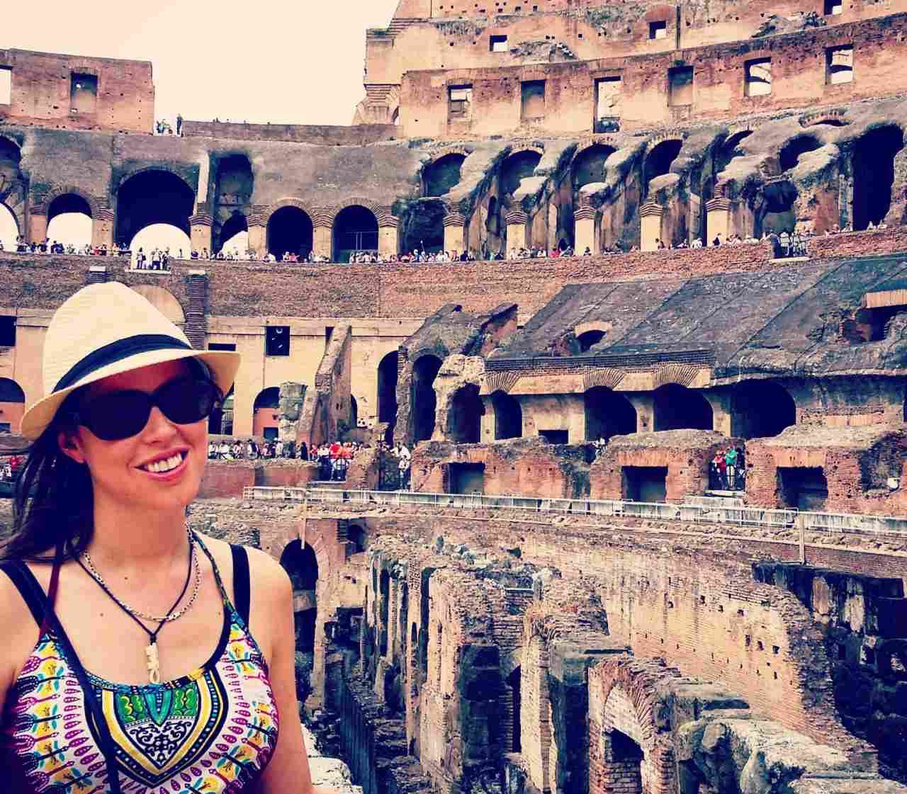 At the Colosseum in Rome with LivItaly Tours (2015)