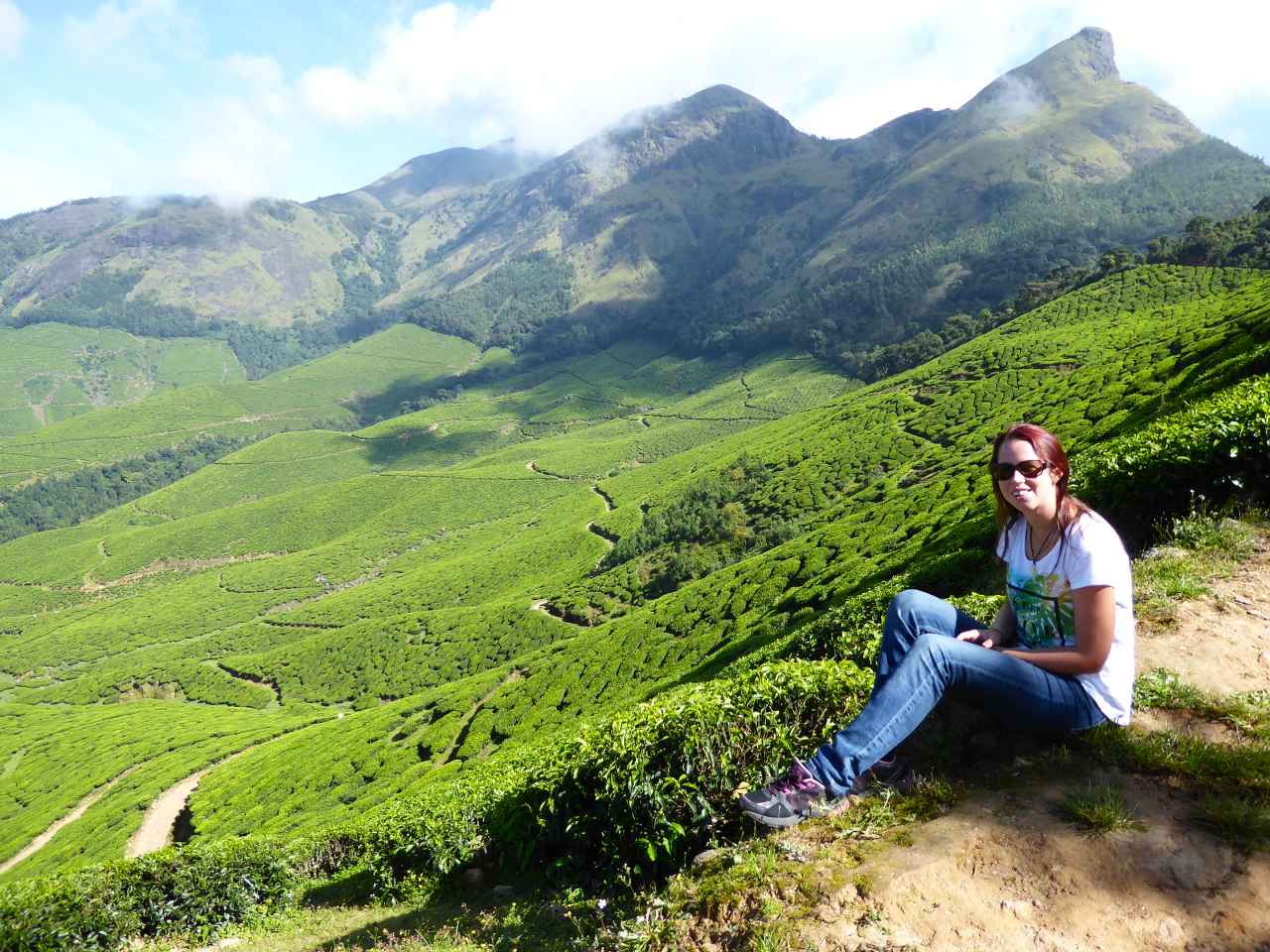 munnar tea plantations view OP